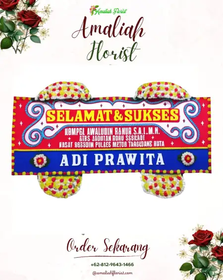 Papan Bunga Ucapan Selamat Taba Pingin